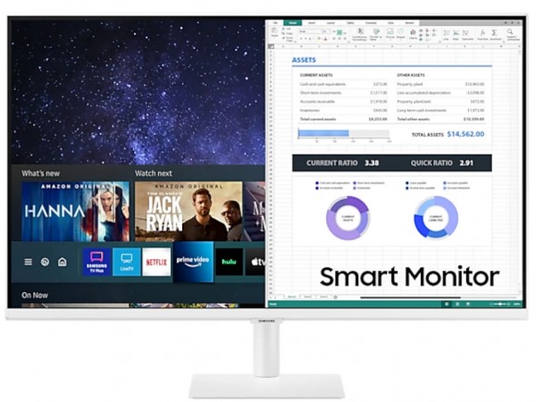 Monitor SAMSUNG LS32AM501NUXEN 32''VA1920x108060Hz8ms GtGHDMIx2,USBVESAsmartzvučnicibela' ( 'LS32AM501NUXEN' ) 