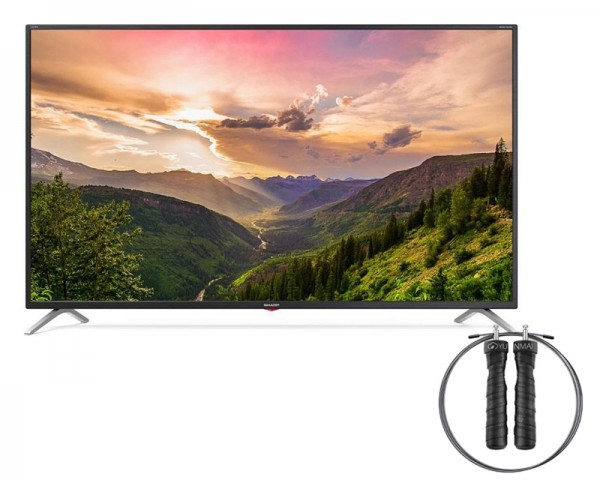 SHARP 50'' 50BL3 Android Smart Ultra HD 4K LED TV + Yunmai vijača PRO crna YMHR-P701