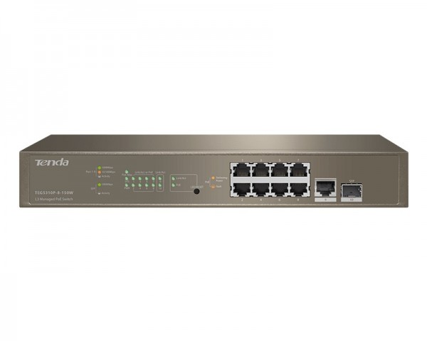 TENDA TEG5310P-8-150W L3 Managed PoE Switch