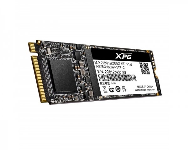 A-DATA 1TB M.2 PCIe Gen 3 x4 NVMe ASX6000LNP-1TT-C SSD