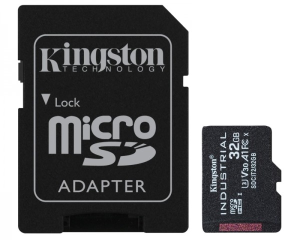 KINGSTON Industrial MicroSDHCSDXC 32GB + Adapter SDCIT232GB