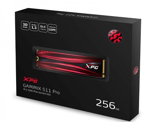 A-DATA 256GB M.2 PCIe Gen3 x4 XPG GAMMIX S11 Pro AGAMMIXS11P-256GT-C SSD