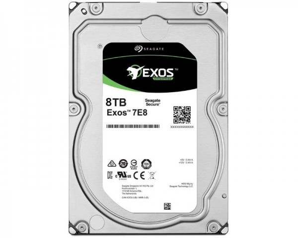 SEAGATE 8TB 3.5'' SATA III 256MB 7200rpm ST8000NM000A Exos 7E8 HDD