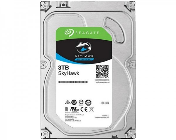 SEAGATE 3TB 3.5'' SATA III 256MB ST3000VX009 SkyHawk Surveillance