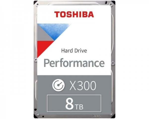TOSHIBA 8TB 3.5'' SATA III 256MB 7.200rpm HDWR180XZSTA X300 series