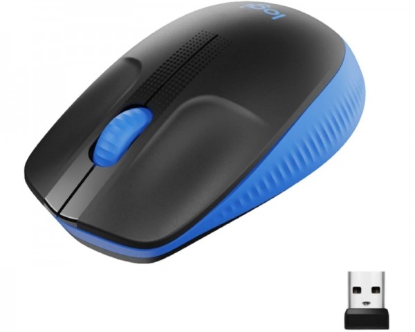 LOGITECH M190 Full-Size Wireless plavi miš