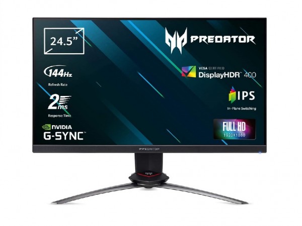 Monitor ACER Predator XB253QGP 24.5''IPS144Hz09.ms GtGHDMIx2,DP,USBG-syncpivot, visinazvučnici' ( 'UM.KX3EE.P08' ) 